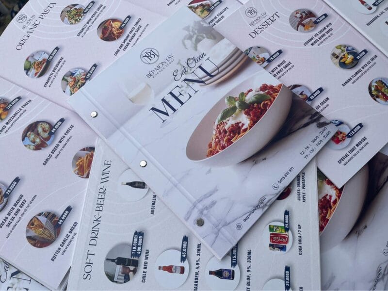 In menu